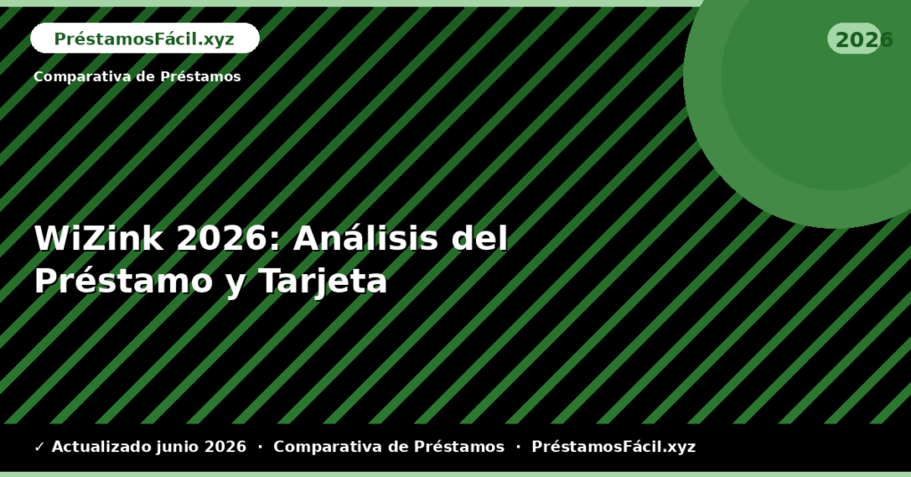 WiZink: Análisis del Préstamo y Tarjeta
