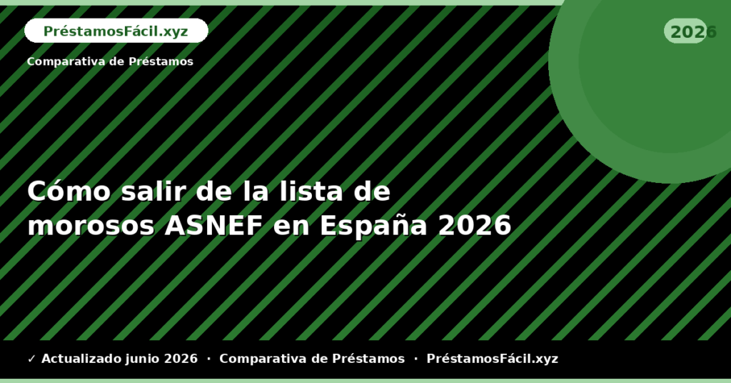 Cómo salir de la lista de morosos ASNEF en España