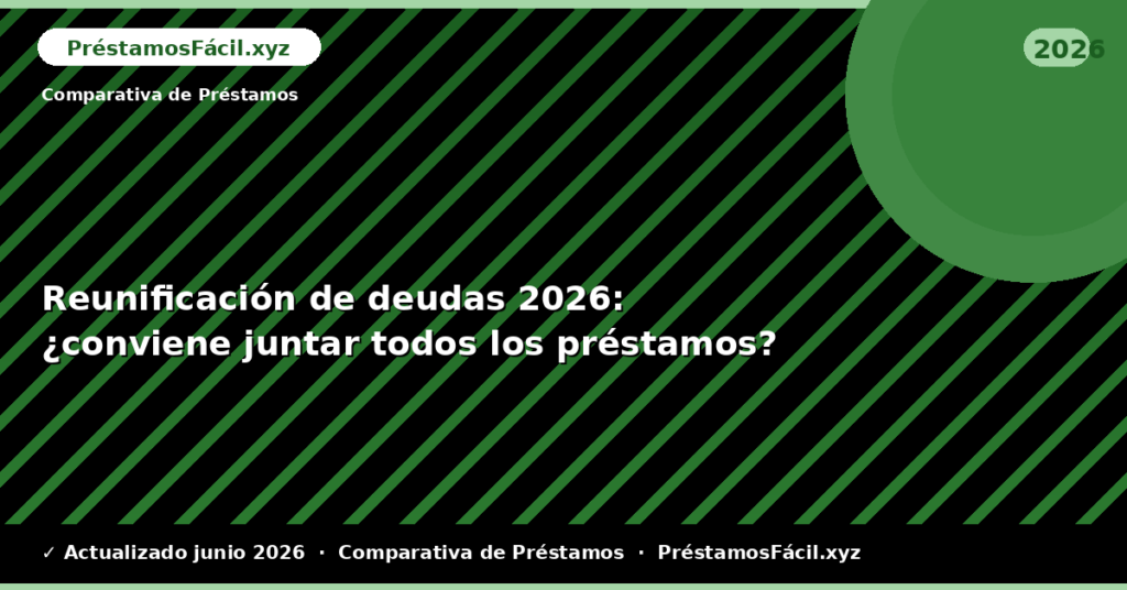 Reunificación de deudas: ¿conviene juntar todos los préstamos?